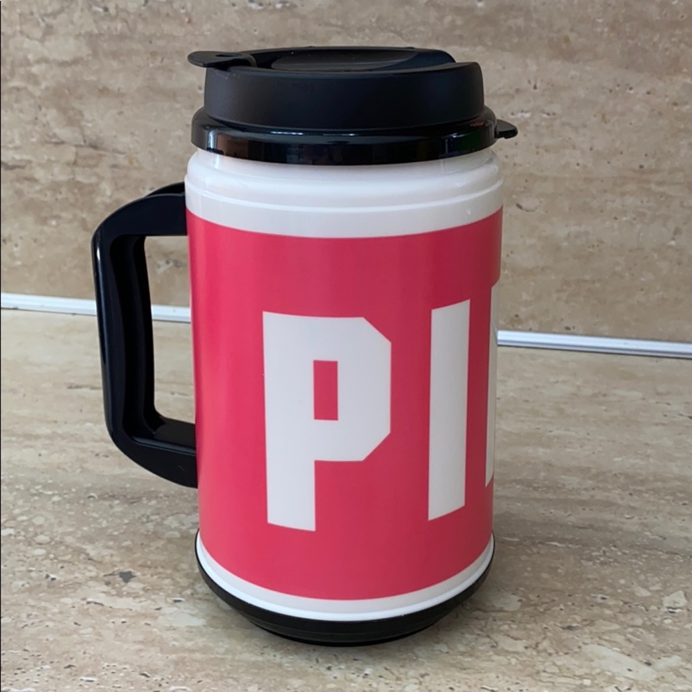 Pink travel cup